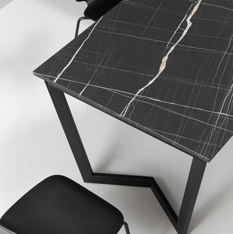 Tavolo Allungabile Fino 238 cm Metallo e Hpl Colorato Made in Italy - Pablito