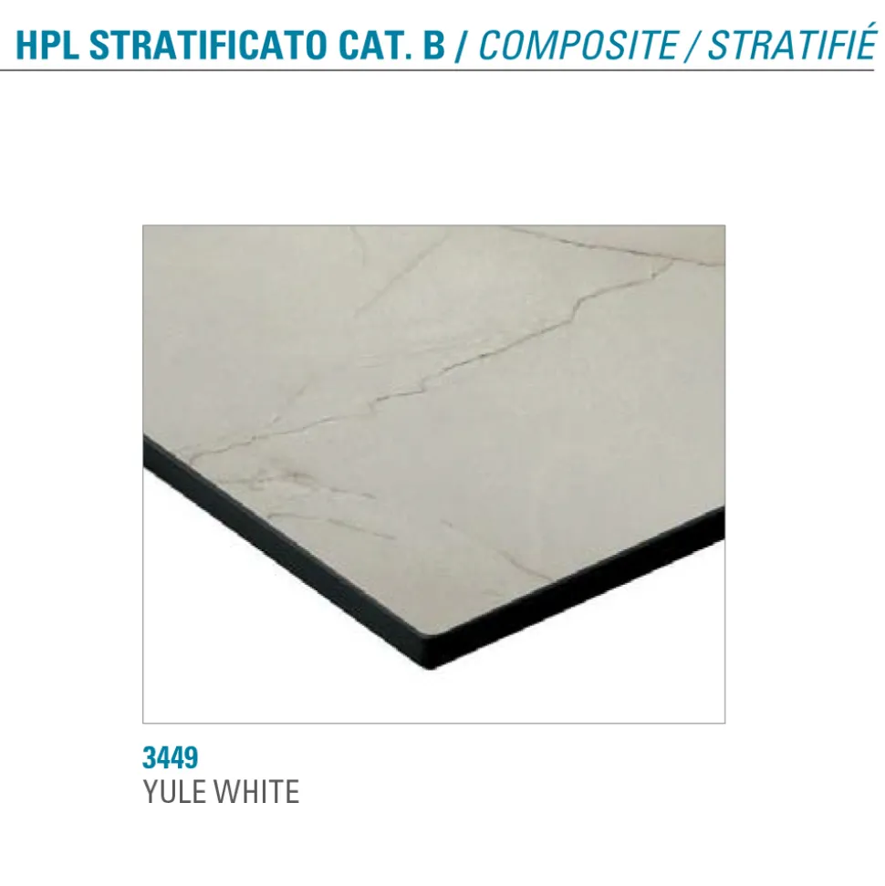Tavolo Allungabile Fino 300 cm Piano Hpl Stratificato Made in Italy - Bastiano