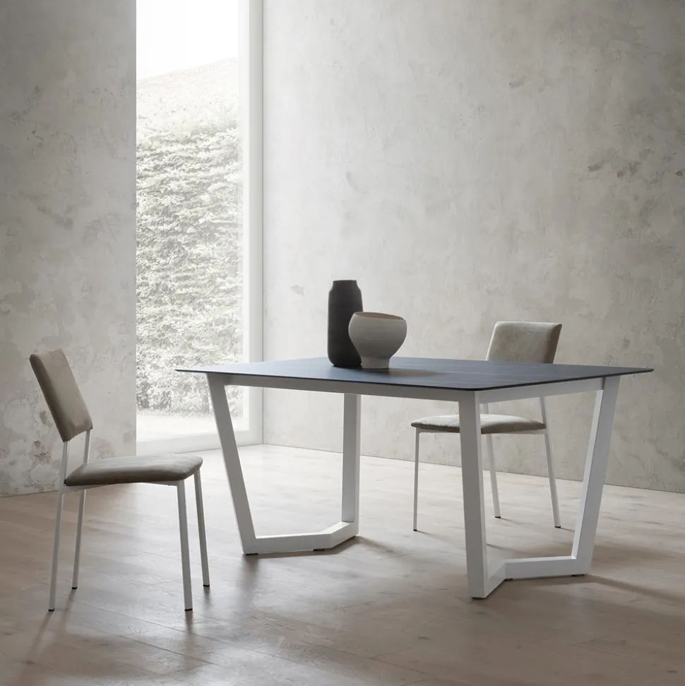 Tavolo Allungabile Fino 300 cm Piano Hpl Stratificato Made in Italy - Bastiano