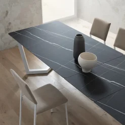 Tavolo Allungabile Fino 300 cm Piano Hpl Stratificato Made in Italy - Bastiano