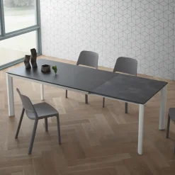 Tavolo Allungabile Fino 240 cm Piano in Laminam Made in Italy - Filiberto