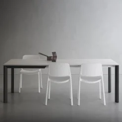 Tavolo Allungabile Fino 232 cm Quadrato in Hpl Made in Italy - Filiberto