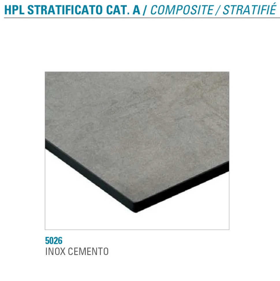 Tavolo Allungabile Fino 180 cm Tondo Hpl Stratificato Made in Italy - Bastiano