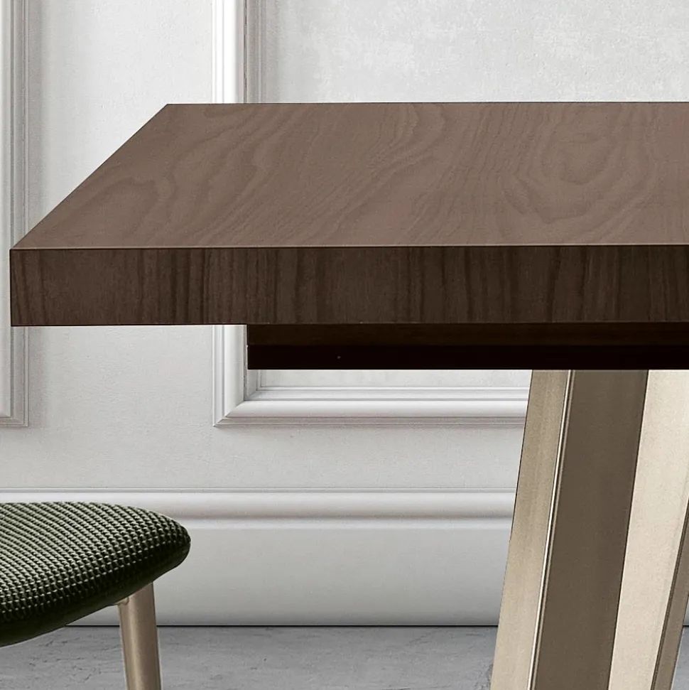 Tavolo Allungabile in Melaminico di 2 Diverse Finiture Made in Italy - Tecna