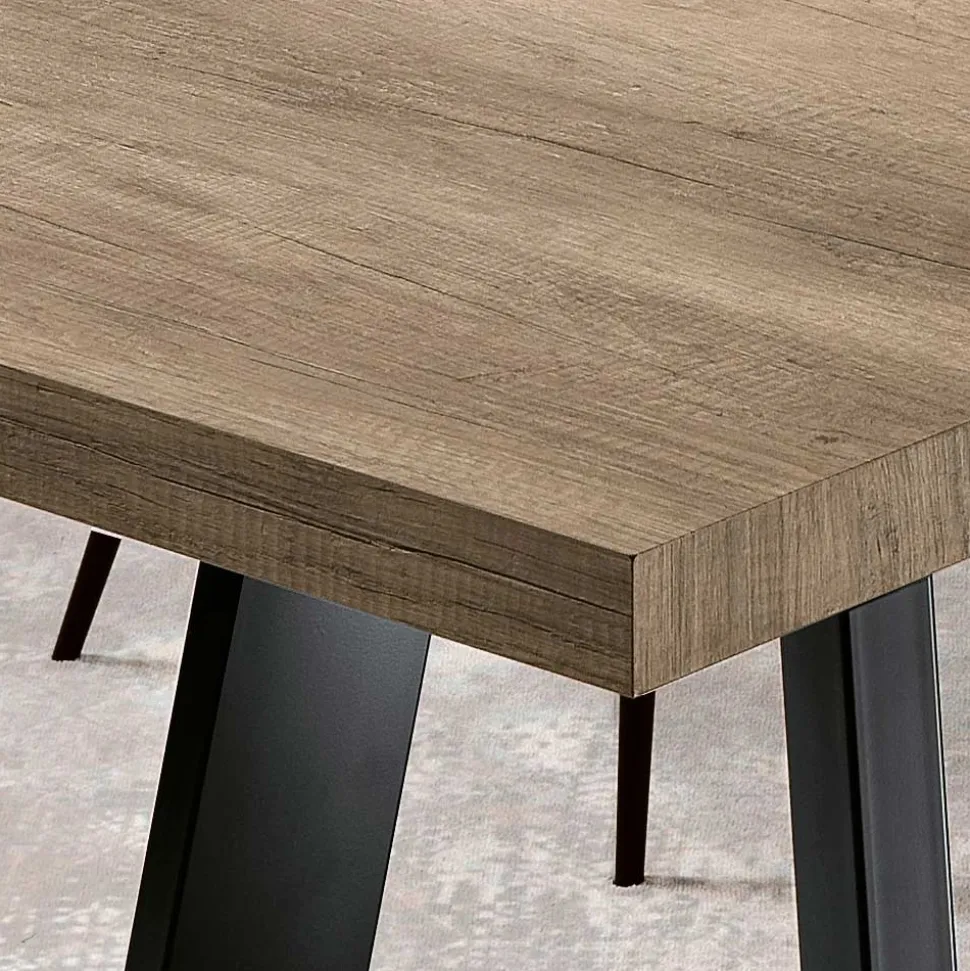 Tavolo Allungabile in Melaminico di 2 Diverse Finiture Made in Italy - Tecna