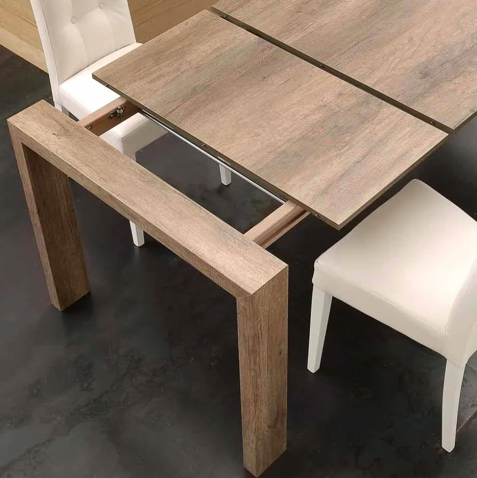 Tavolo allungabile in nobilitato e mdf moderno Jesi
