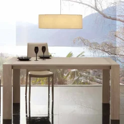 Tavolo allungabile in nobilitato e mdf moderno Jesi
