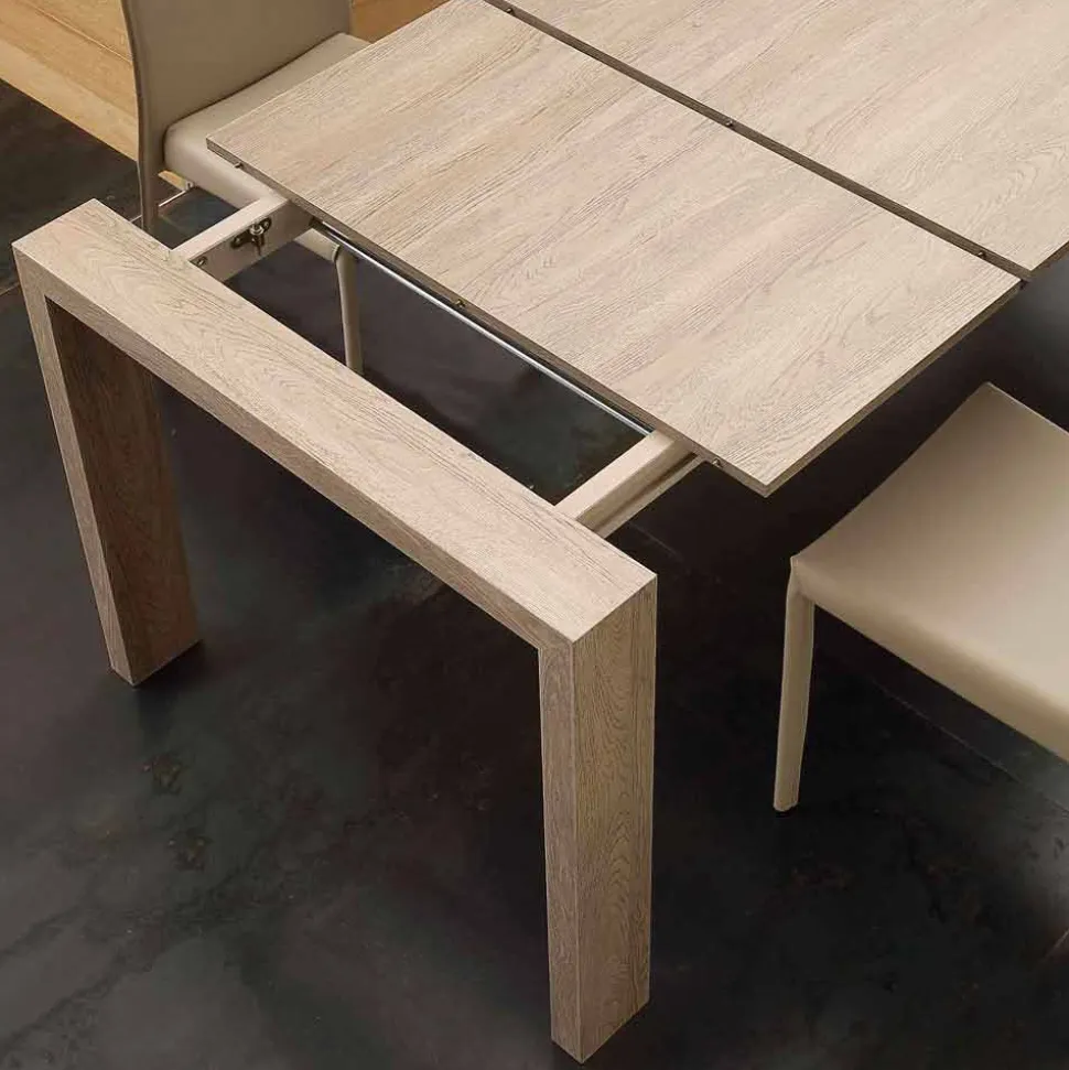 Tavolo allungabile in nobilitato e mdf moderno Jesi