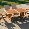 Tavolo allungabile in teak per esterni Amalfi
