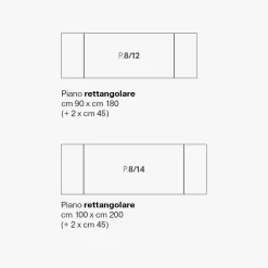 Tavolo Allungabile in Vetroceramica di 3 Diverse Finiture Made in Italy - Tecna