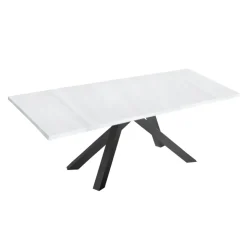 Tavolo Allungabile Moderno con Piano in Legno Laminato Made in Italy – Settimmio