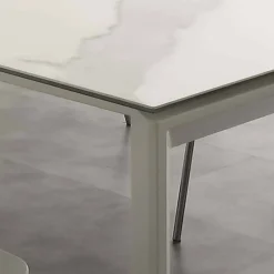 Tavolo allungabile moderno con piano in vetro ceramica Filadelfia