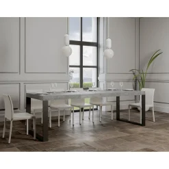 Tavolo Allungabile Moderno in Legno Nobilitato Fatto in Italia - Badesi