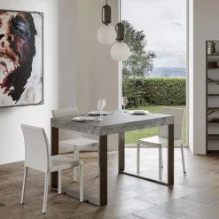 Tavolo Allungabile Moderno in Legno Nobilitato Fatto in Italia - Badesi