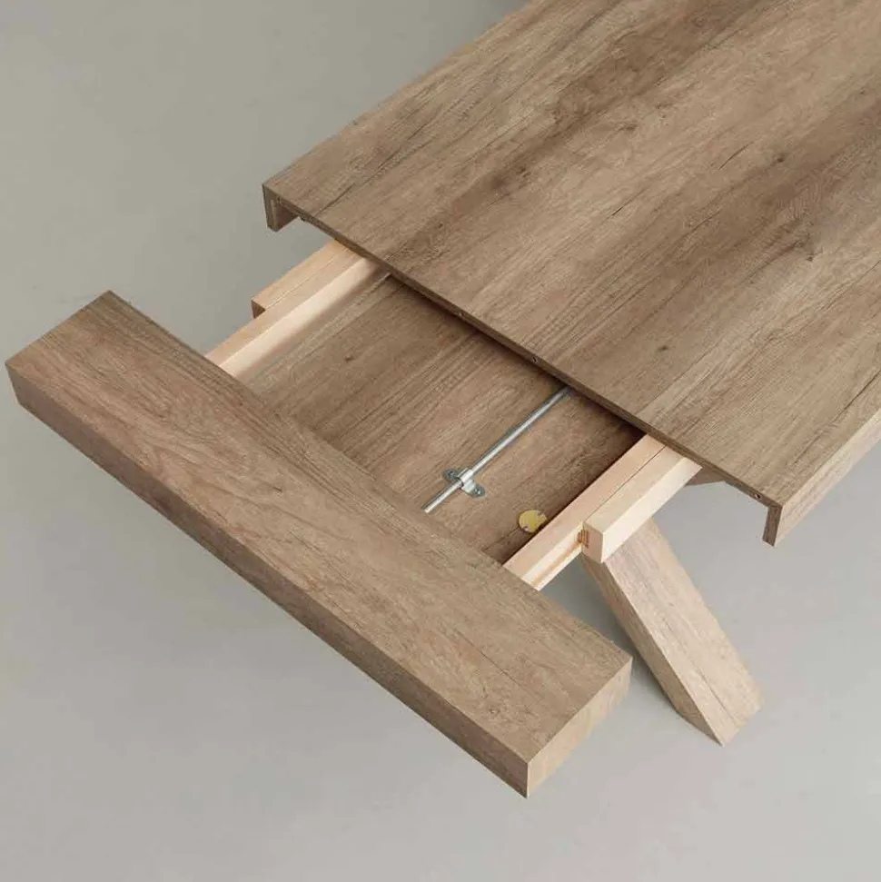 Tavolo allungabile moderno in nobilitato e Mdf Denver