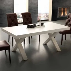 Tavolo allungabile moderno in nobilitato e Mdf Denver