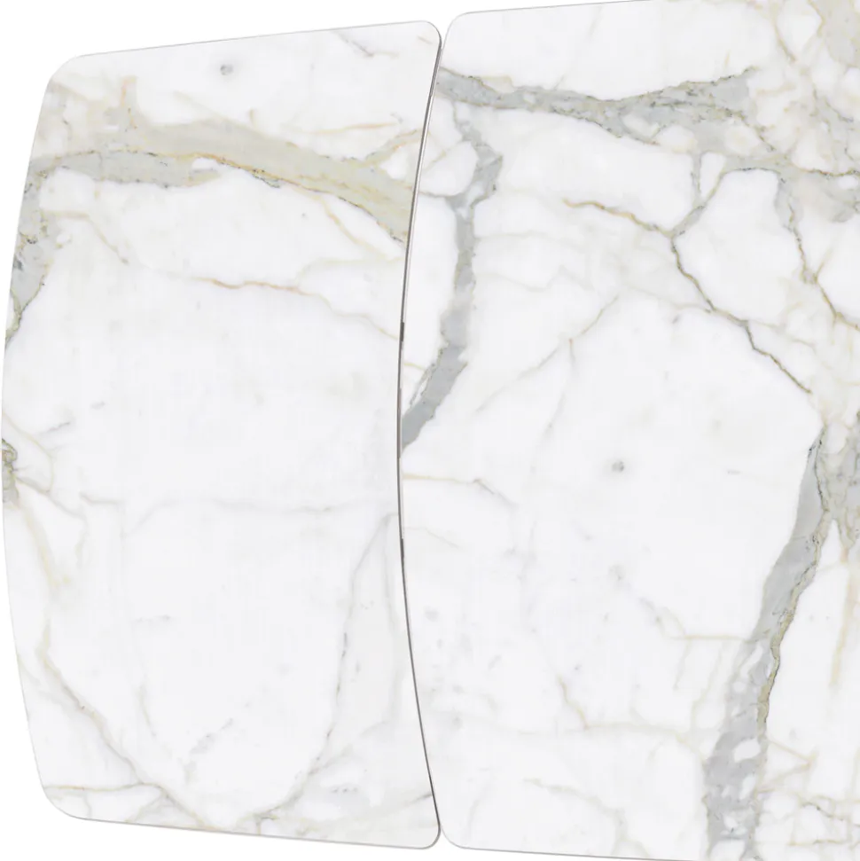Tavolo Allungabile Realizzato con Piano in Ceramica e Base in Ferro - Incrocio