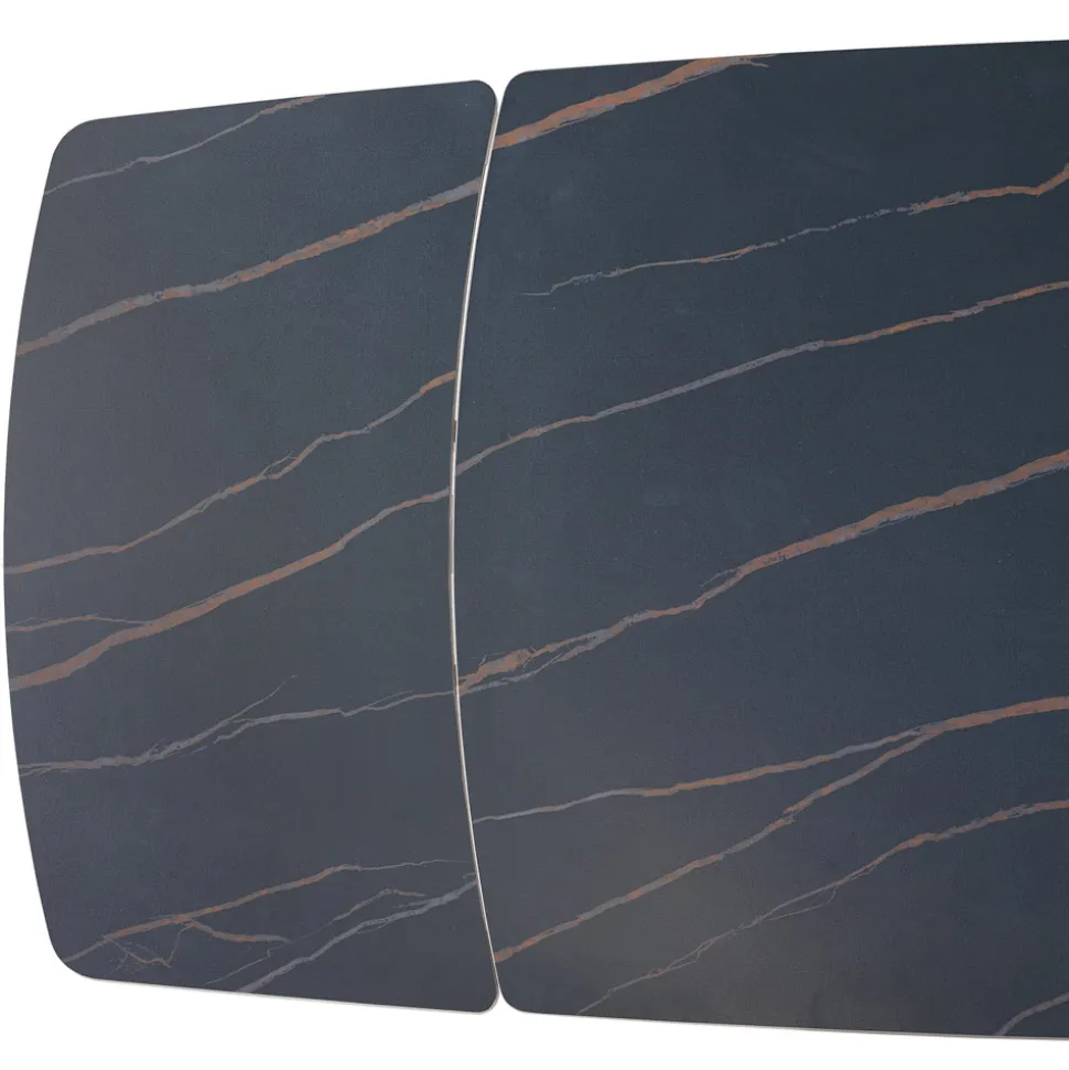 Tavolo Allungabile Realizzato con Piano in Ceramica e Base in Ferro - Incrocio