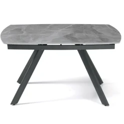 Tavolo Allungabile 140/210x90 cm in Pietra Sinterizzata Effetto Marmo - Atrio