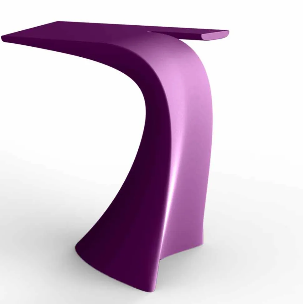 Tavolo alto da esterno H 100 cm di design, in polietilene, Wing Vondom