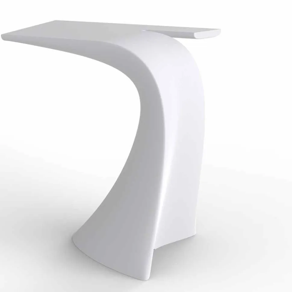 Tavolo alto da esterno H 100 cm di design, in polietilene, Wing Vondom
