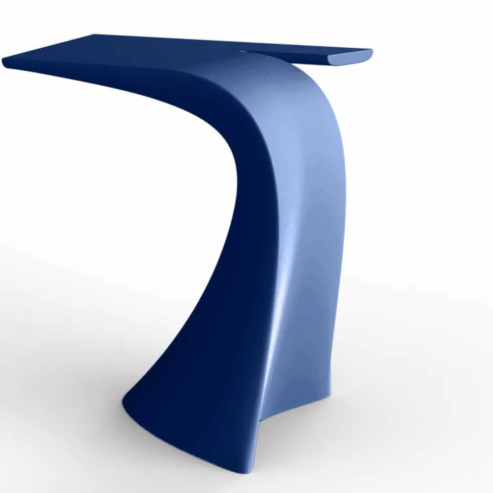 Tavolo alto da esterno H 100 cm di design, in polietilene, Wing Vondom