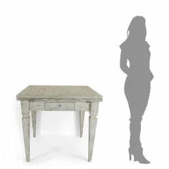 Tavolo Artigianale Allungabile Fino a 170 cm in Legno Made in Italy - Marsiglia