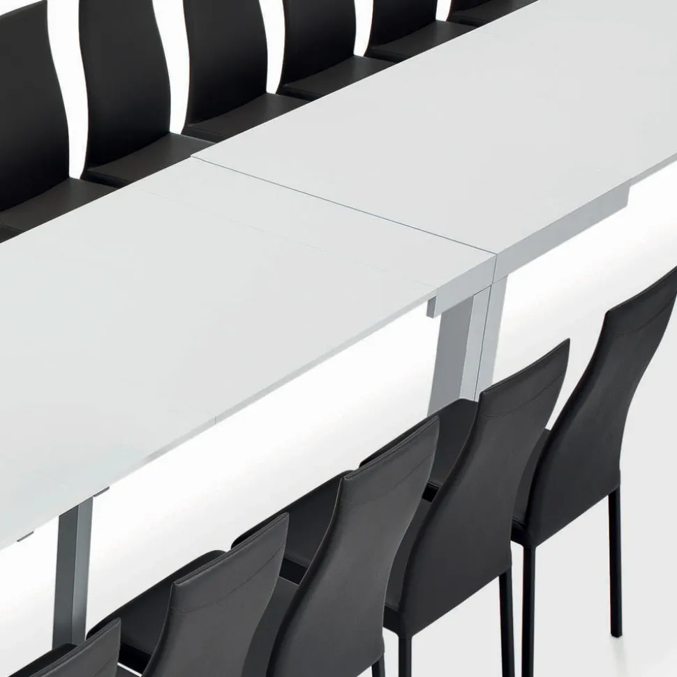 Tavolo con Allunghe Interne e Bordo Folding in Laminato Made in Italy - Gordito