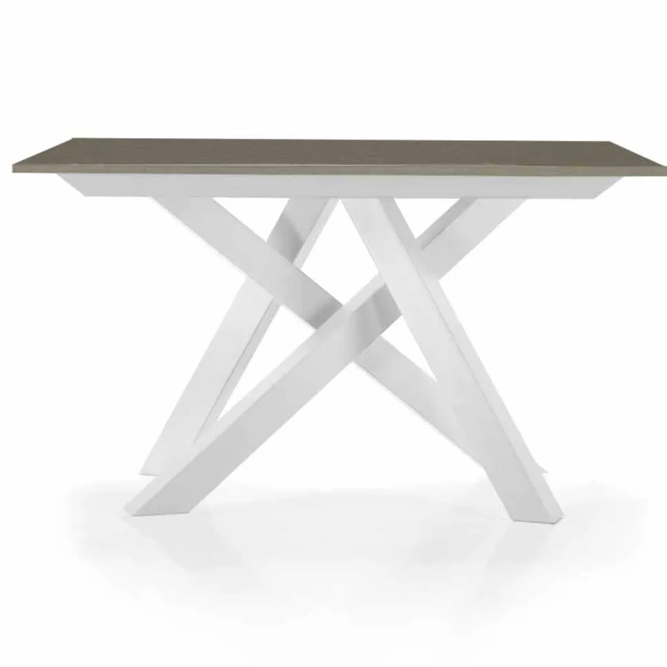 Tavolo Consolle Allungabile fino a 325 cm in Melaminico Made in Italy – Settimmio