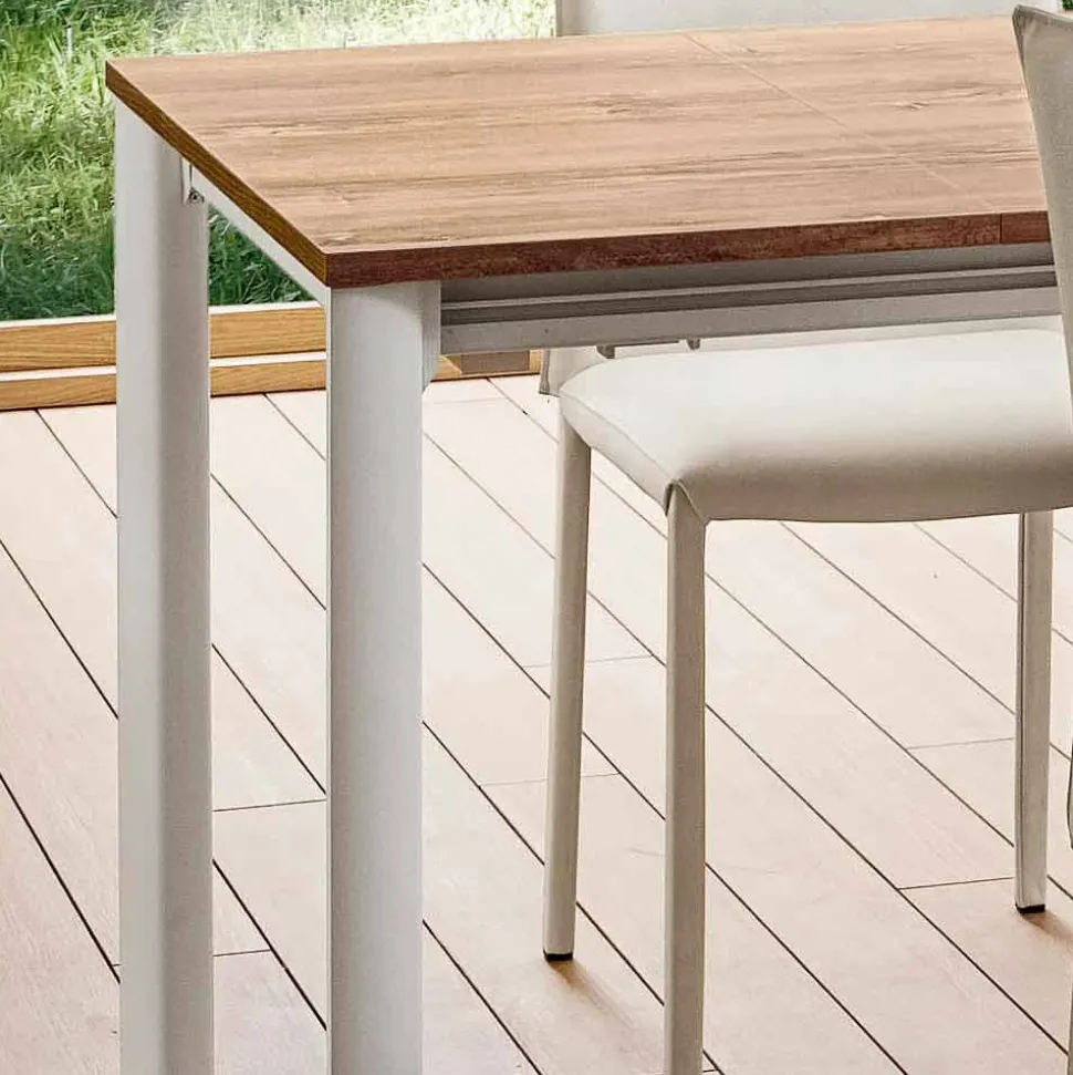 Tavolo Cucina Allungabile Fino a 240 cm Effetto Legno Made in Italy - Maltese