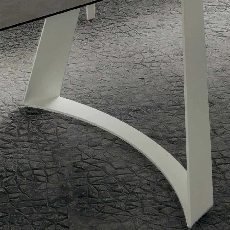 Tavolo Cucina Allungabile Fino a 280 cm Effetto Marmo Made in Italy - Pinocchio