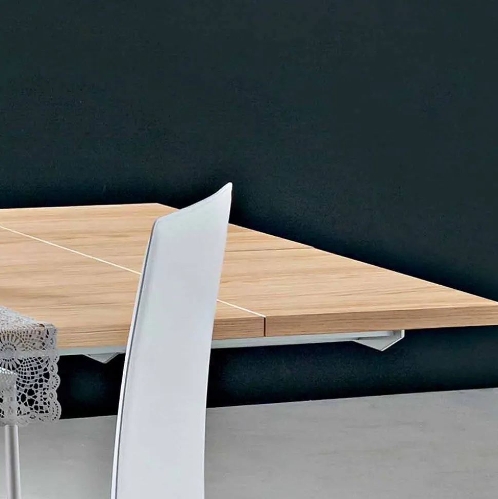 Tavolo Cucina Allungabile Fino a 280 cm in Legno Realizzato in Italia - Carlino
