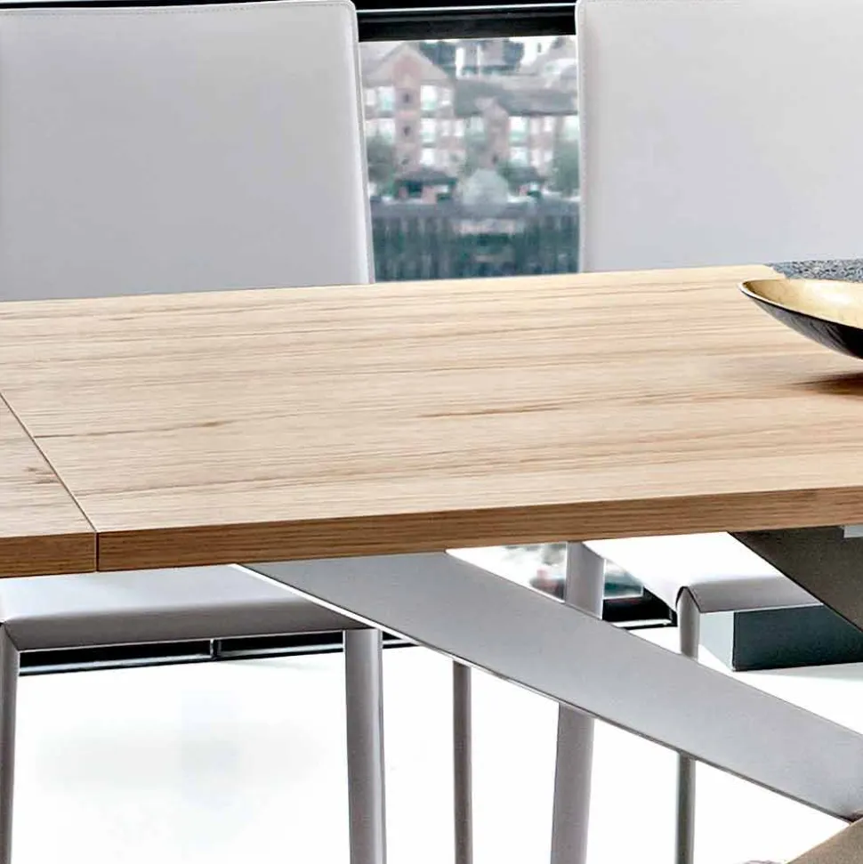 Tavolo Cucina Allungabile Fino a 280 cm in Legno Realizzato in Italia - Carlino