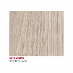 Tavolo Cucina con Piano in Melaminico e Base in Metallo Made in Italy - Spilla