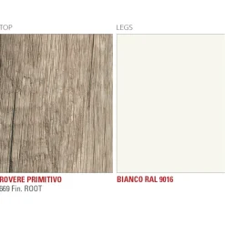 Tavolo Cucina in Hpl con Basamento in Metallo Made in Italy Pregiato - Pinocchio