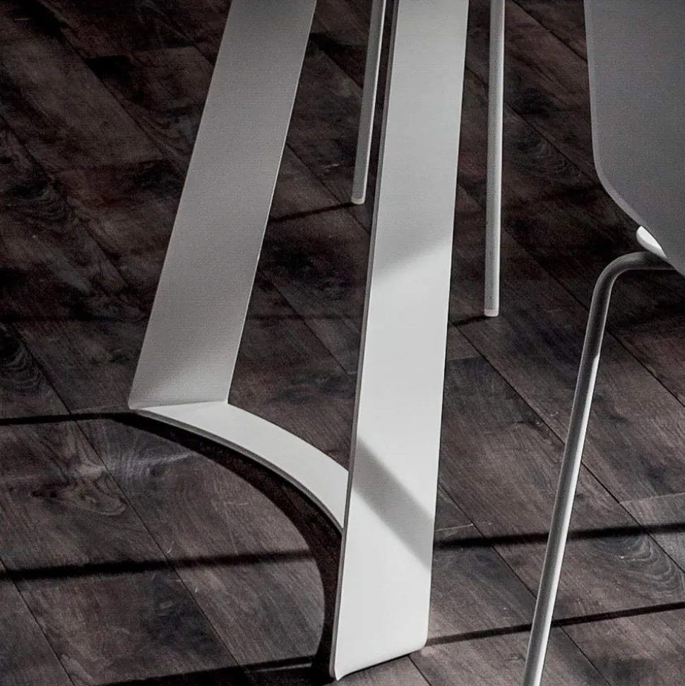 Tavolo Cucina in Hpl con Basamento in Metallo Made in Italy Pregiato - Pinocchio