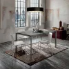 Tavolo Cucina in Vetro Opaco con Struttura in Metallo Made in Italy - Spilla