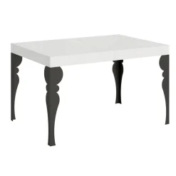Tavolo da Cucina Allungabile in Legno e Ferro Antracite Made in Italy – Sassone