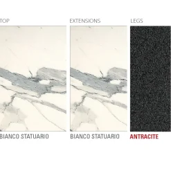 Tavolo da Cucina Allungabile in Ceramica Laminam Made in Italy Pregiato - Efisto
