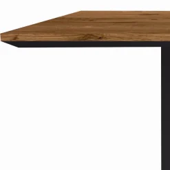 Tavolo da Cucina in Legno Massello e Gambe in Ferro Made in Italy - Pegasus