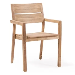 Tavolo da Esterno Allungabile con Sedie e Poltroncine in Teak - Marie