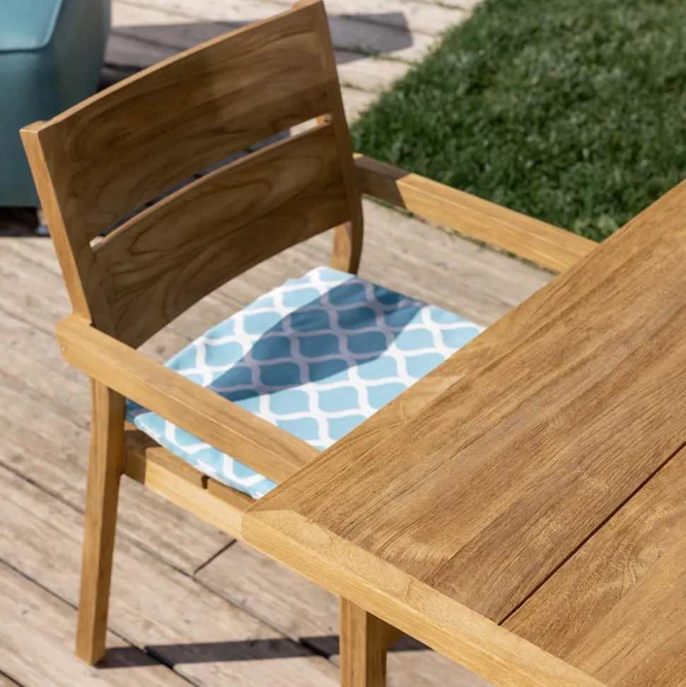 Tavolo da Esterno Allungabile con Sedie e Poltroncine in Teak - Marie