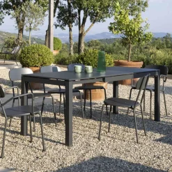 Tavolo da Esterno Allungabile a 250 cm in Metallo Made in Italy - Beverly