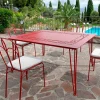 Tavolo da Esterno, Artigianale, in Ferro Verniciato Made in Italy - Zagato