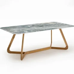 Tavolo da Esterno con Base in Legno e Piano in Ceramica Iconic Ciprus - Infinity