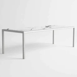 Tavolo da Esterno in Alluminio di Design Moderno per Giardino - Mississippi2
