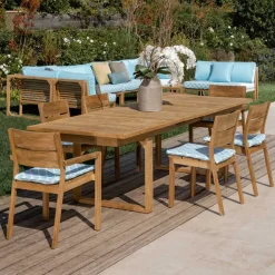 Tavolo da Esterno in Legno Teak Allungabile a 270 cm - Marie