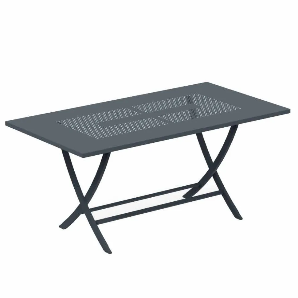 Tavolo da Esterno Pieghevole in Metallo Verniciato Moderno Made in Italy - Doria