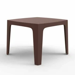 Tavolo da esterno quadrato Solid by Vondom in polipropilene, di design, 4 pezzi