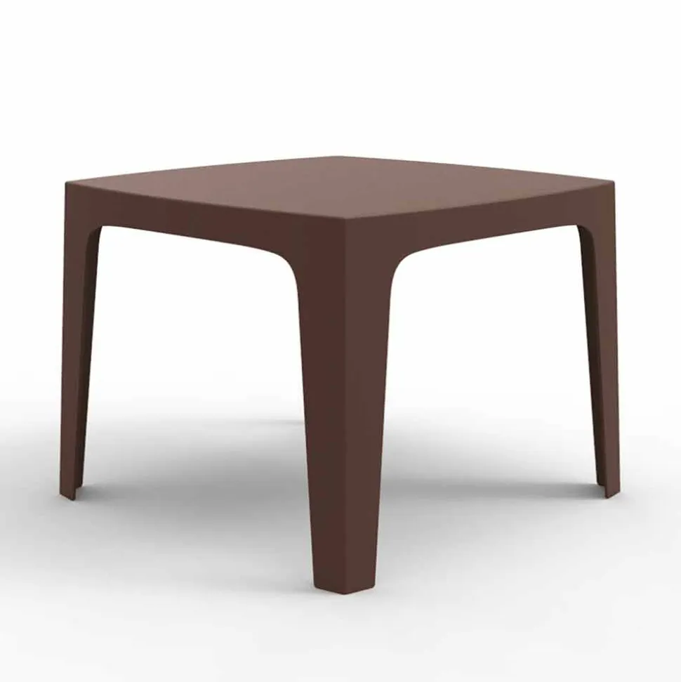 Tavolo da esterno quadrato Solid by Vondom in polipropilene, di design, 4 pezzi